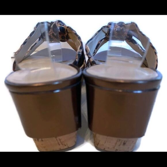 Unisa Cheetah Slide Wedge Sandals 6.5 6.5M - Picture 5 of 6